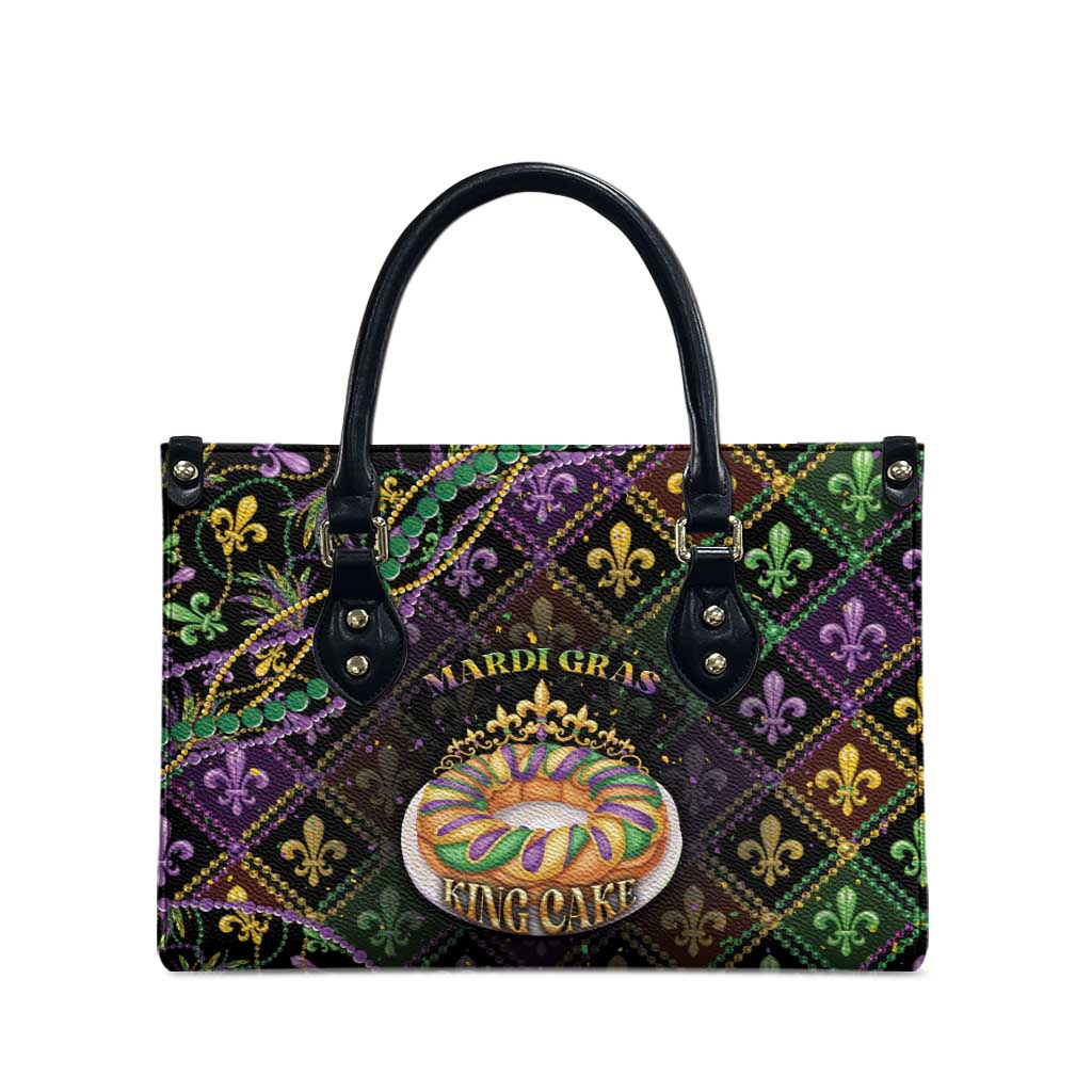 Mardi Gras Leather Bag King Cake Royal