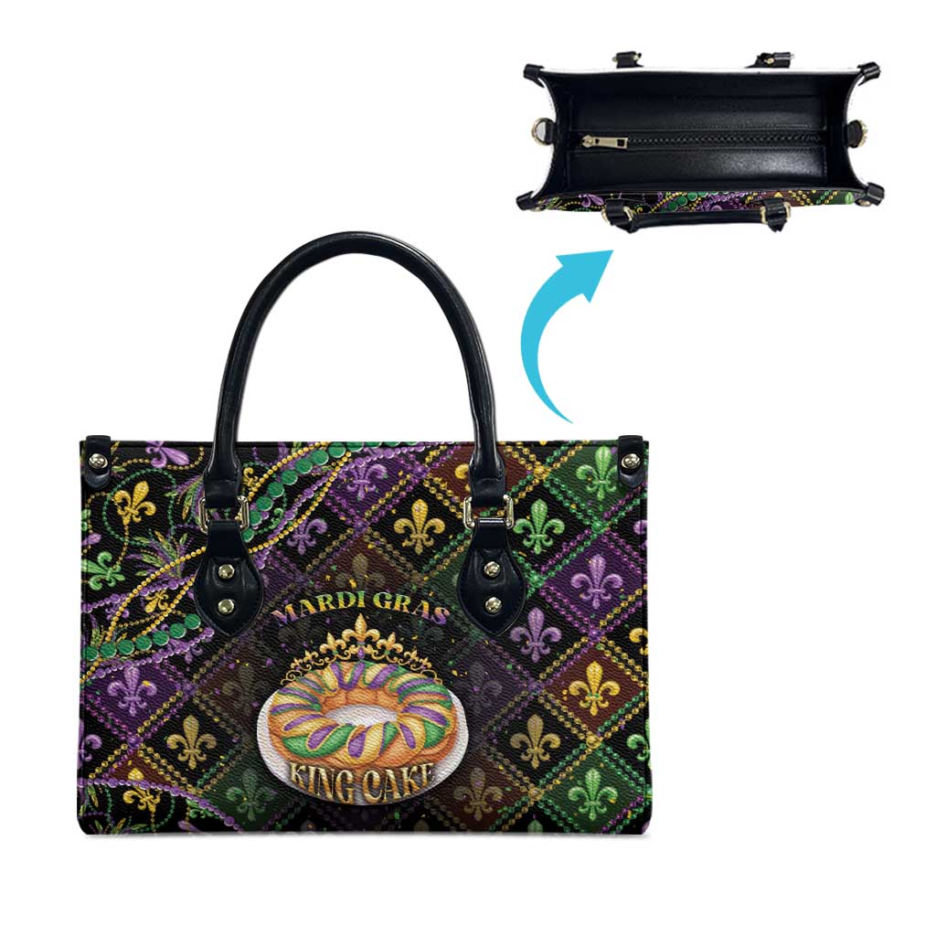 Mardi Gras Leather Bag King Cake Royal