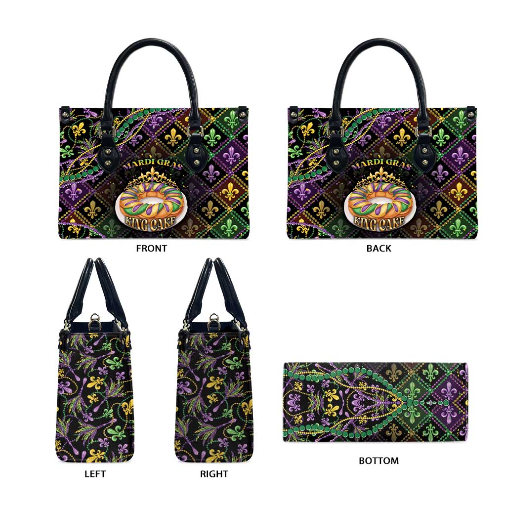 Mardi Gras Leather Bag King Cake Royal
