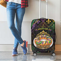 Mardi Gras Luggage Cover King Cake Royal