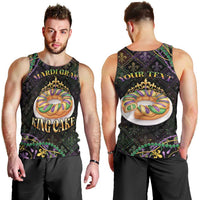 Personalized Mardi Gras Men Tank Top King Cake Royal