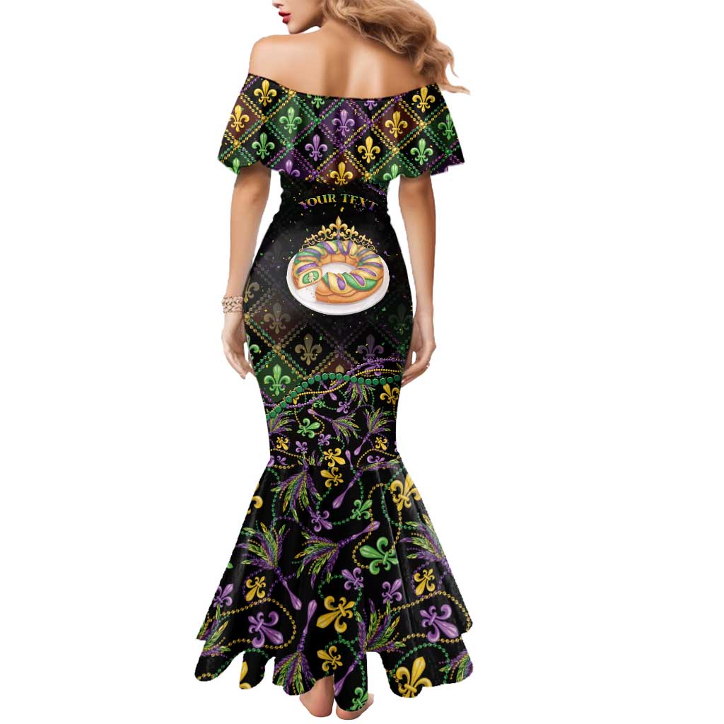 Personalized Mardi Gras Mermaid Dress King Cake Royal