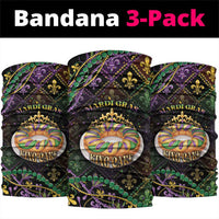 Mardi Gras Neck Gaiter King Cake Royal