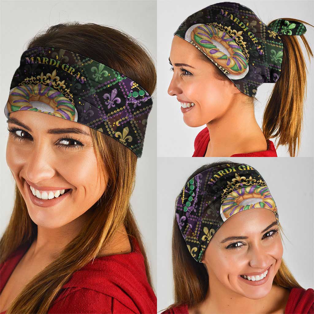 Mardi Gras Neck Gaiter King Cake Royal