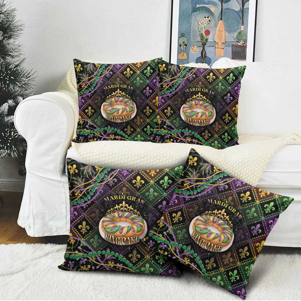 Mardi Gras Pillow Cover King Cake Royal