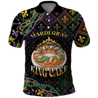 Personalized Mardi Gras Polo Shirt King Cake Royal