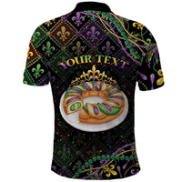 Personalized Mardi Gras Polo Shirt King Cake Royal