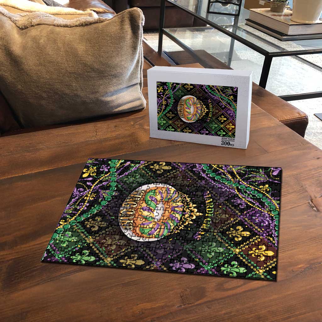 Mardi Gras Puzzle King Cake Royal