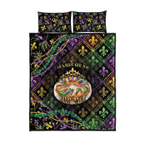Mardi Gras Quilt Bed Set King Cake Royal