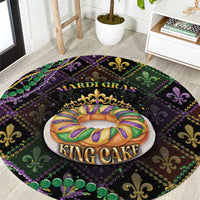 Mardi Gras Round Carpet King Cake Royal