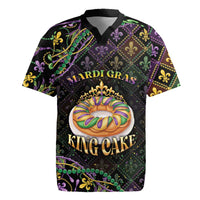 Personalized Mardi Gras Rugby Jersey King Cake Royal