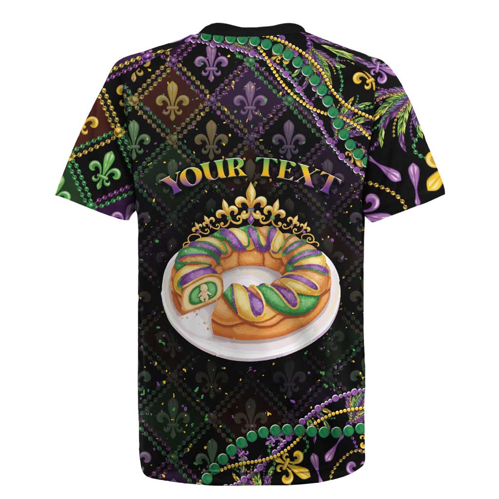 Personalized Mardi Gras Rugby Jersey King Cake Royal