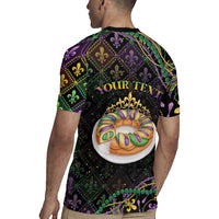 Personalized Mardi Gras Rugby Jersey King Cake Royal