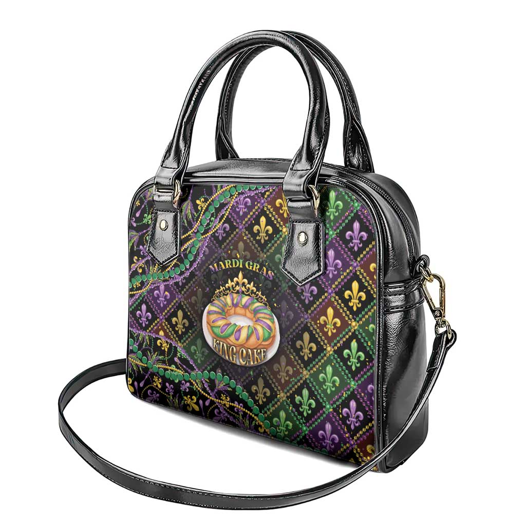Mardi Gras Shoulder Handbag King Cake Royal