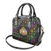 Mardi Gras Shoulder Handbag King Cake Royal