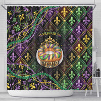 Mardi Gras Shower Curtain King Cake Royal