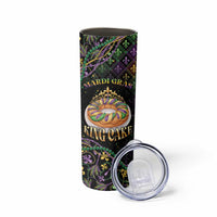 Personalized Mardi Gras Skinny Tumbler King Cake Royal