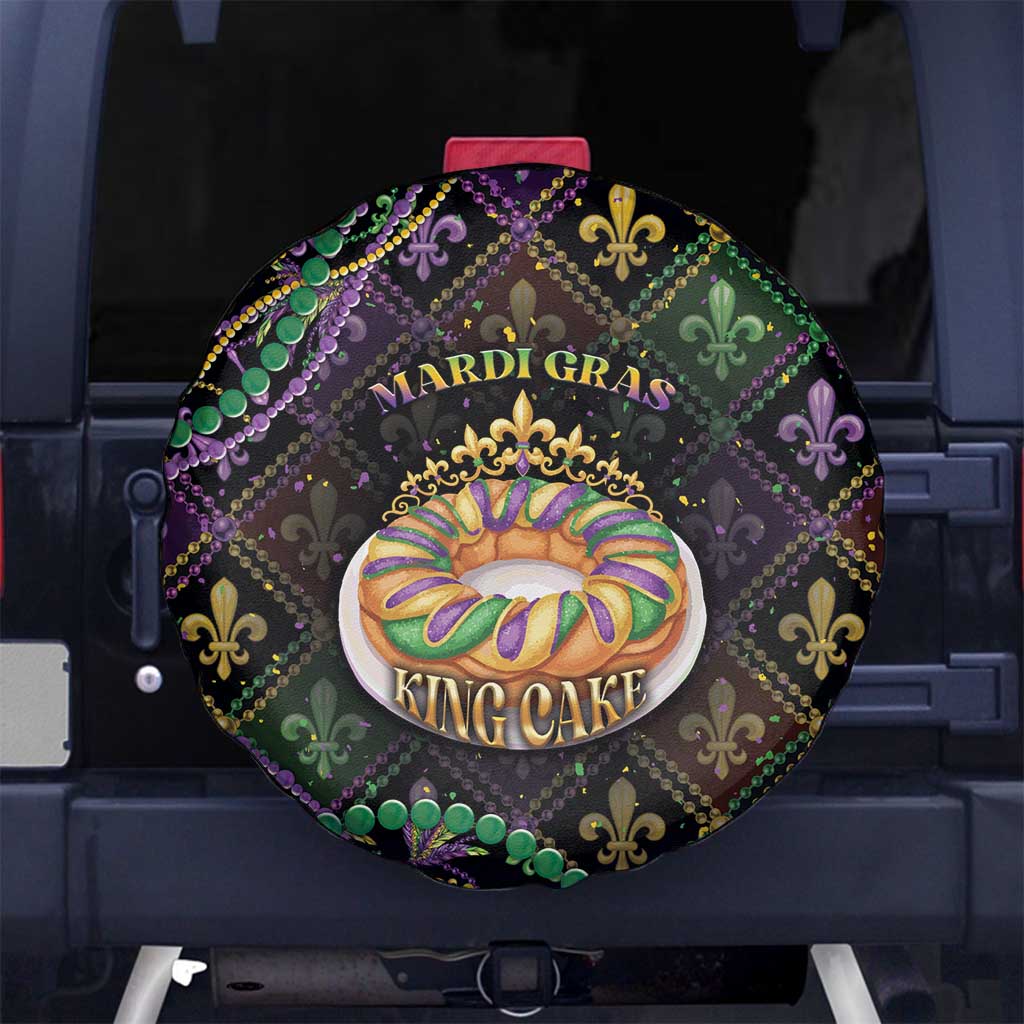 Mardi Gras Spare Tire Cover King Cake Royal