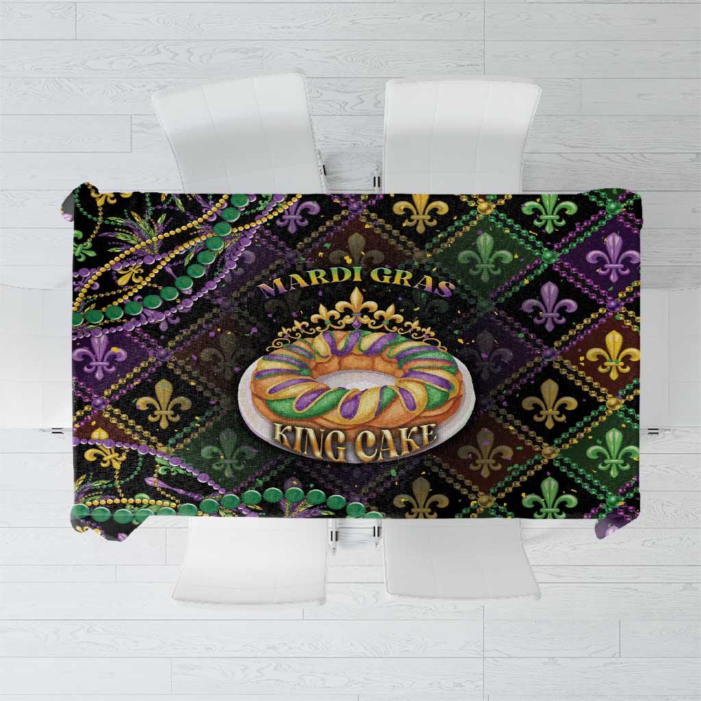 Mardi Gras Tablecloth King Cake Royal