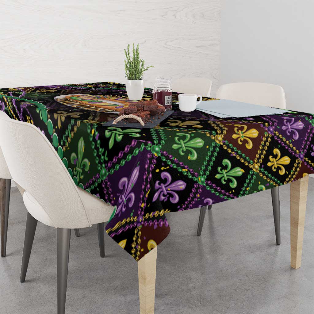 Mardi Gras Tablecloth King Cake Royal
