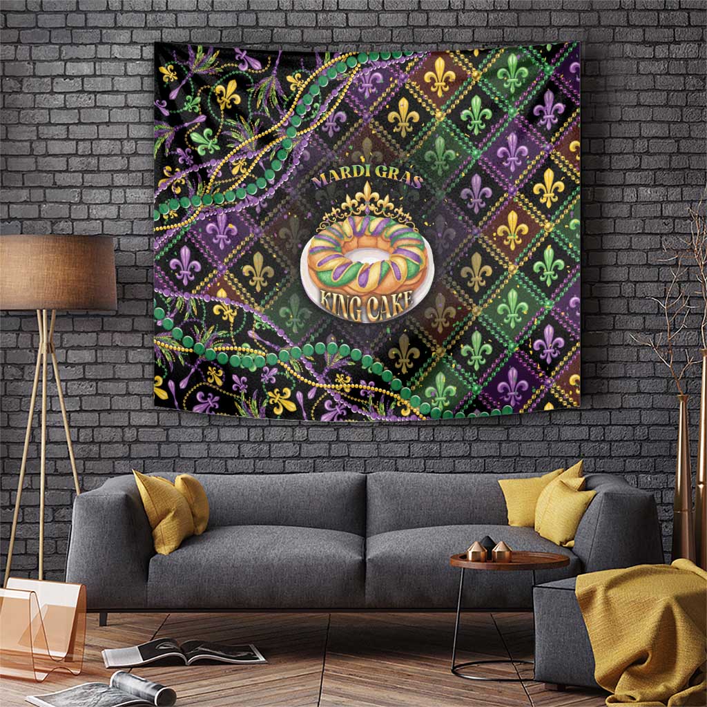 Mardi Gras Tapestry King Cake Royal