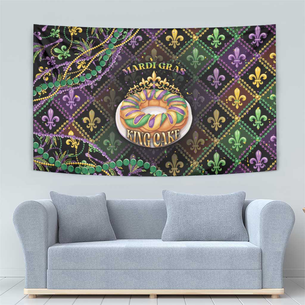 Mardi Gras Tapestry King Cake Royal