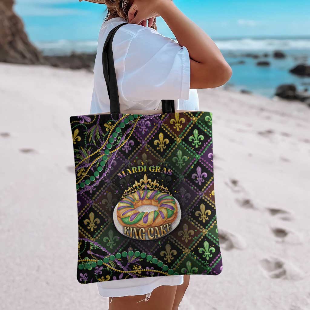 Mardi Gras Tote Bag King Cake Royal