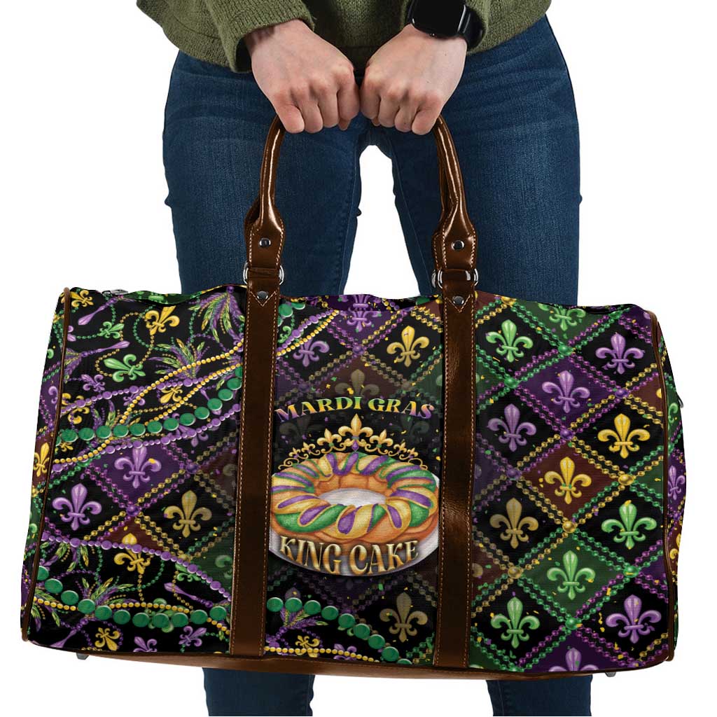 Mardi Gras Travel Bag King Cake Royal