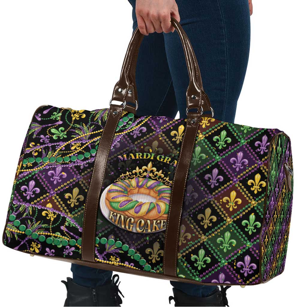 Mardi Gras Travel Bag King Cake Royal
