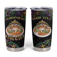 Personalized Mardi Gras Tumbler Cup King Cake Royal