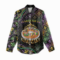 Personalized Mardi Gras Women Casual Shirt King Cake Royal
