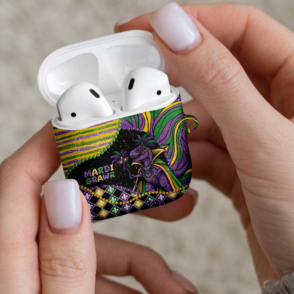 Mardi Gras AirPods Case King Rex Glitter Effect