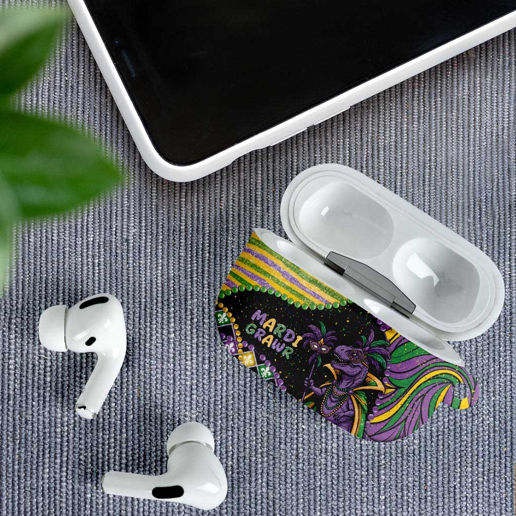 Mardi Gras AirPods Case King Rex Glitter Effect