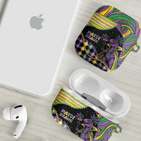 Mardi Gras AirPods Case King Rex Glitter Effect