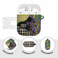 Mardi Gras AirPods Case King Rex Glitter Effect
