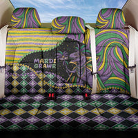 Mardi Gras Back Car Seat Cover King Rex Glitter Effect