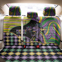 Mardi Gras Back Car Seat Cover King Rex Glitter Effect