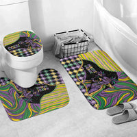Mardi Gras Bathroom Set King Rex Glitter Effect