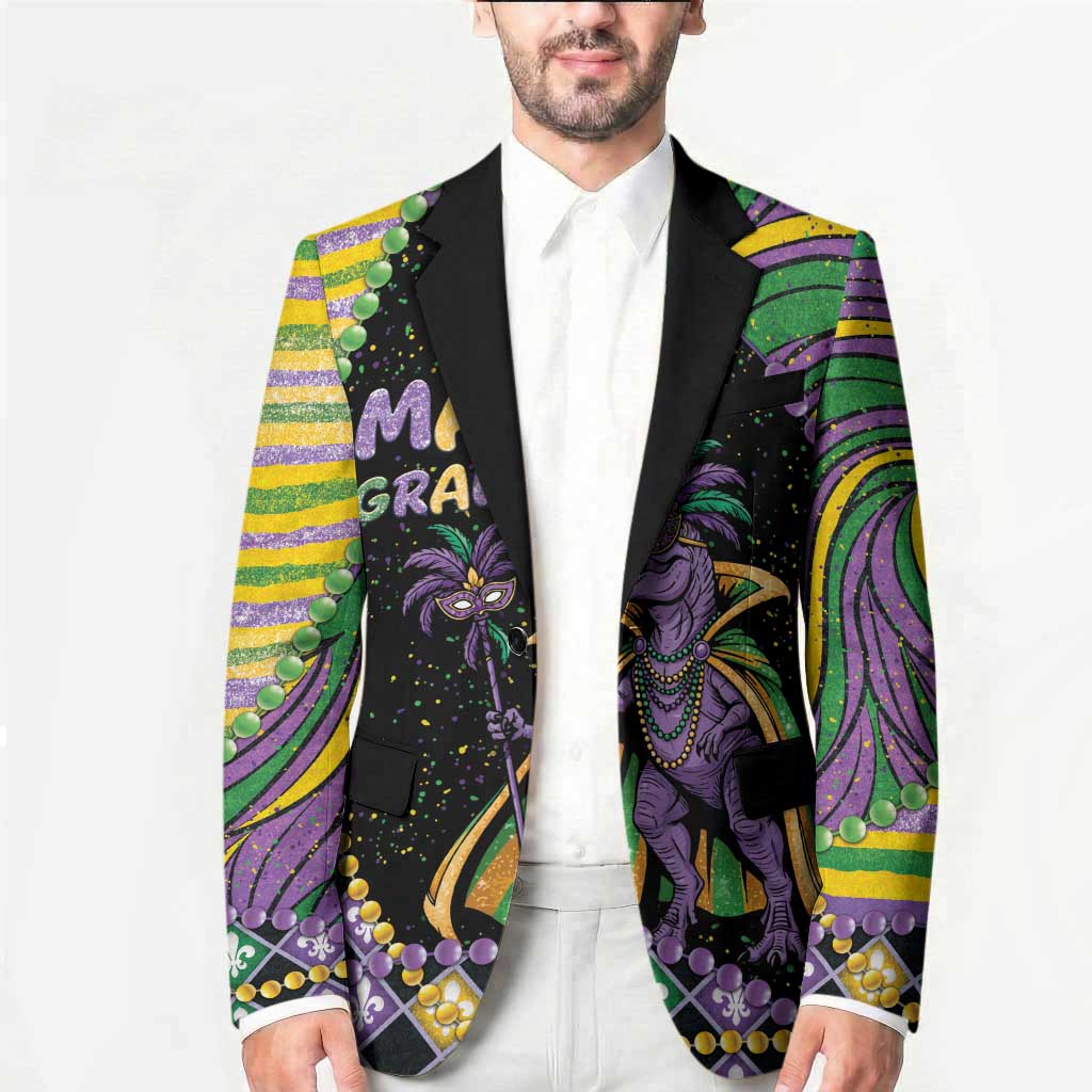 Mardi Gras Blazer King Rex Glitter Effect