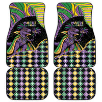 Mardi Gras Car Mats King Rex Glitter Effect