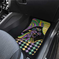 Mardi Gras Car Mats King Rex Glitter Effect