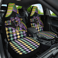 Mardi Gras Car Seat Cover King Rex Glitter Effect