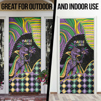 Mardi Gras Door Cover King Rex Glitter Effect