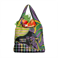 Mardi Gras Grocery Bag King Rex Glitter Effect