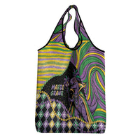 Mardi Gras Grocery Bag King Rex Glitter Effect