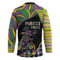 Mardi Gras Hockey Jersey King Rex Glitter Effect