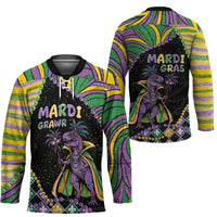 Mardi Gras Hockey Jersey King Rex Glitter Effect