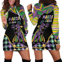 Mardi Gras Hoodie Dress King Rex Glitter Effect