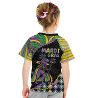 Mardi Gras Kid T Shirt King Rex Glitter Effect