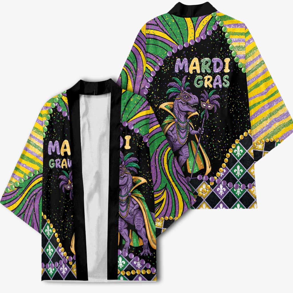 Mardi Gras Kimono King Rex Glitter Effect